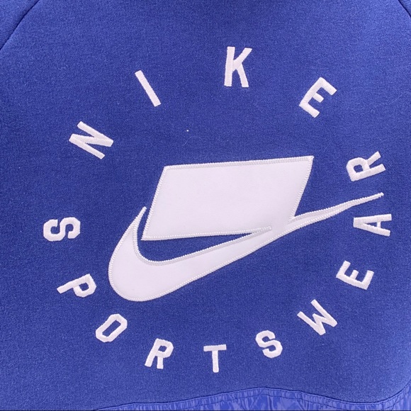 Nike Blue Quilted Hoodie - Picture 8 of 14